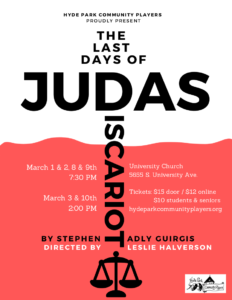 saint monica last days of judas iscariot monologue