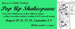 Pop-Up Shakespeare in Nichols Park