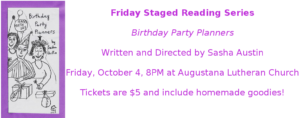 Friday Staged Reading Series – Birthday Party Planners