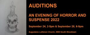 AUDITIONS for An Evening of Horror and Suspense 2022