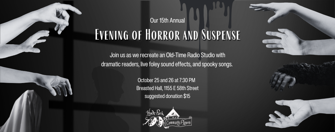 Our 15th Annual Evening of Horror and Suspense